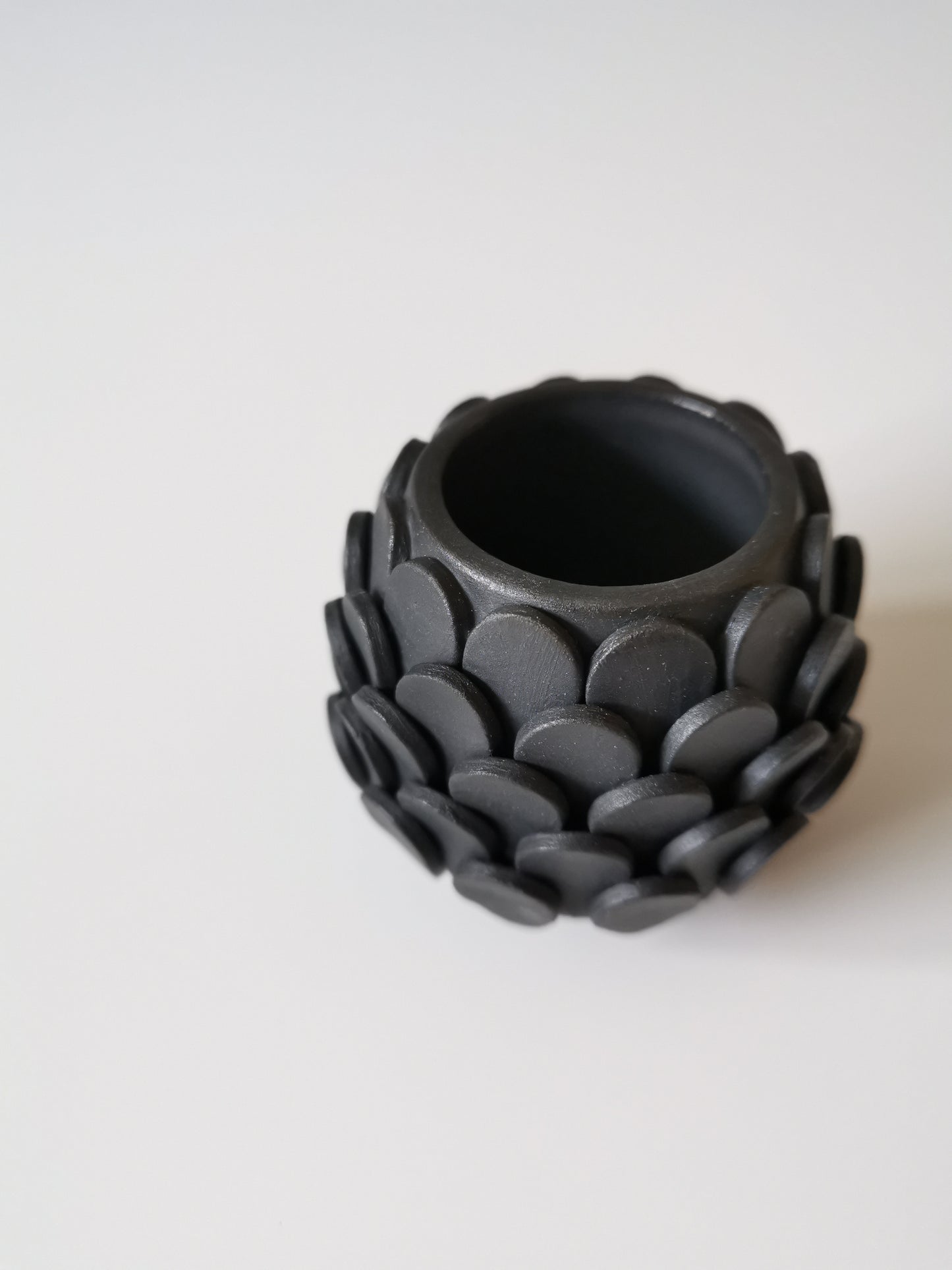 Small Black Teardrop Vessel