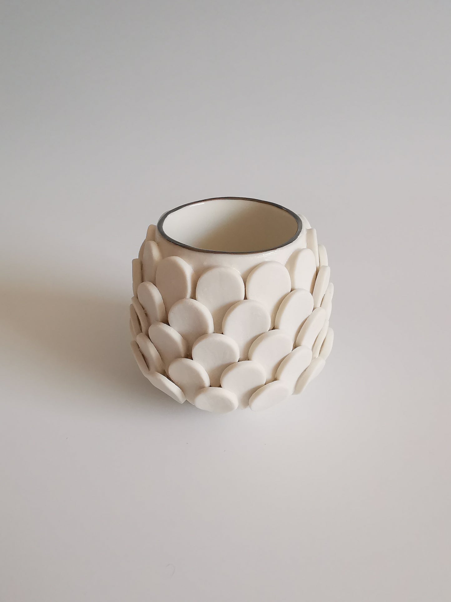 Small Teardrop Vessel with Platinum